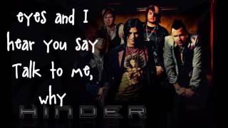 Hinder Talk To Me (Lyrics)