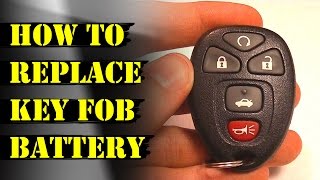 How to REPLACE Remote Key Fob Battery (Chevy Malibu & GM)