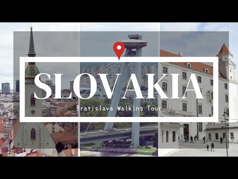 [Viagem pela Eslováquia] Excursão a pé por Bratislava | ESLOVÁQUIA DAY TRIP Vlog; Excursão a pé por Bratislava