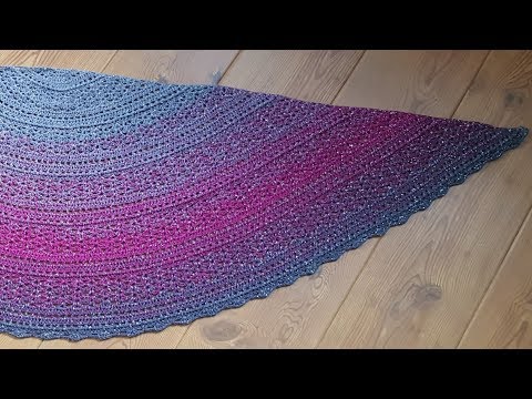 Crocheting a semicircular shawl Ornamentus - From start to finish (Part 1)