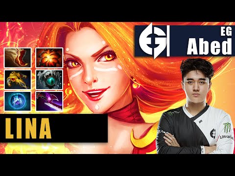 Lina Mid | EG.Abed | ABED INSANE RIGHT CLICK LINA SKADI NO MERCY BUILD | 7.31b Gameplay Highlights