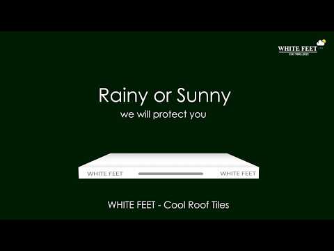 15mm White Feet Cool Roof Tiles