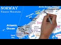 Physical Geography of Norway / Key Physical Features of Norway / Map of Norway/A Series of World Map