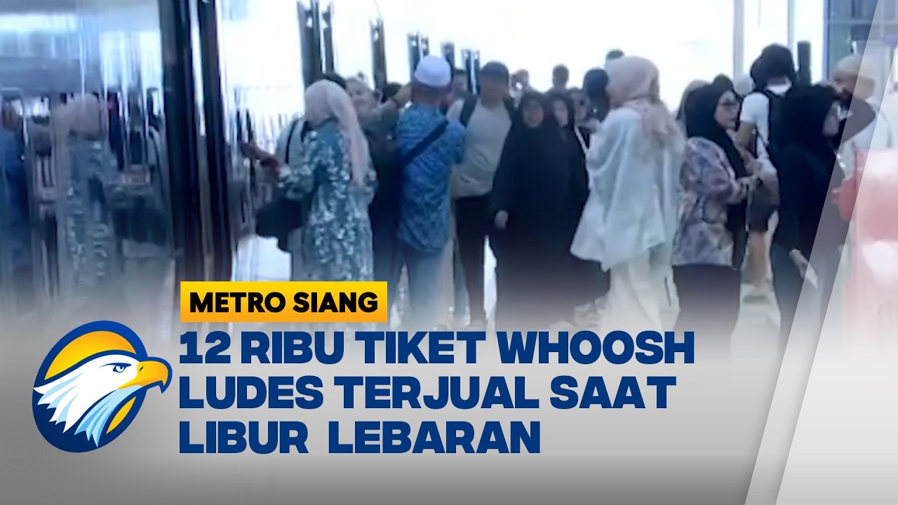 Kereta Cepat Whoosh Terpantau Padat Saat Libur Lebaran - [Metro Siang]