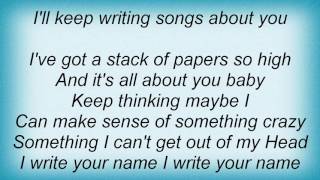Taylor Swift - Writing Songs About You Lyrics