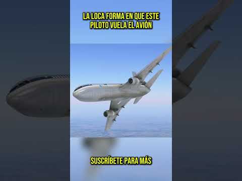 😲 The crazy way this pilot flies the plane #shorts
