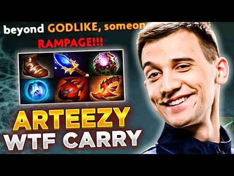 Arteezy Unexpected Carry Pick Into Rampage Dota 2