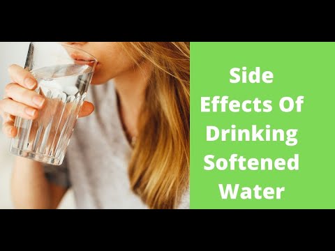 what are the side effects of drinking softened water