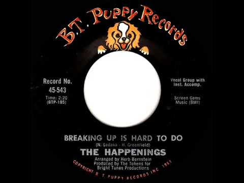 1968 HITS ARCHIVE: Breaking Up Is Hard To Do - Happenings (mono 45)
