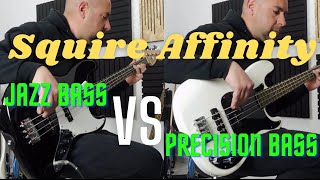 Video thumbnail for Squier Affinity- Jazz Bass VS Precision Bass by Francesco Minnella
