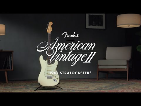 Fender American Vintage II 1961 Stratocaster 6-String Electric Guitar (Right-Handed, Olympic White)