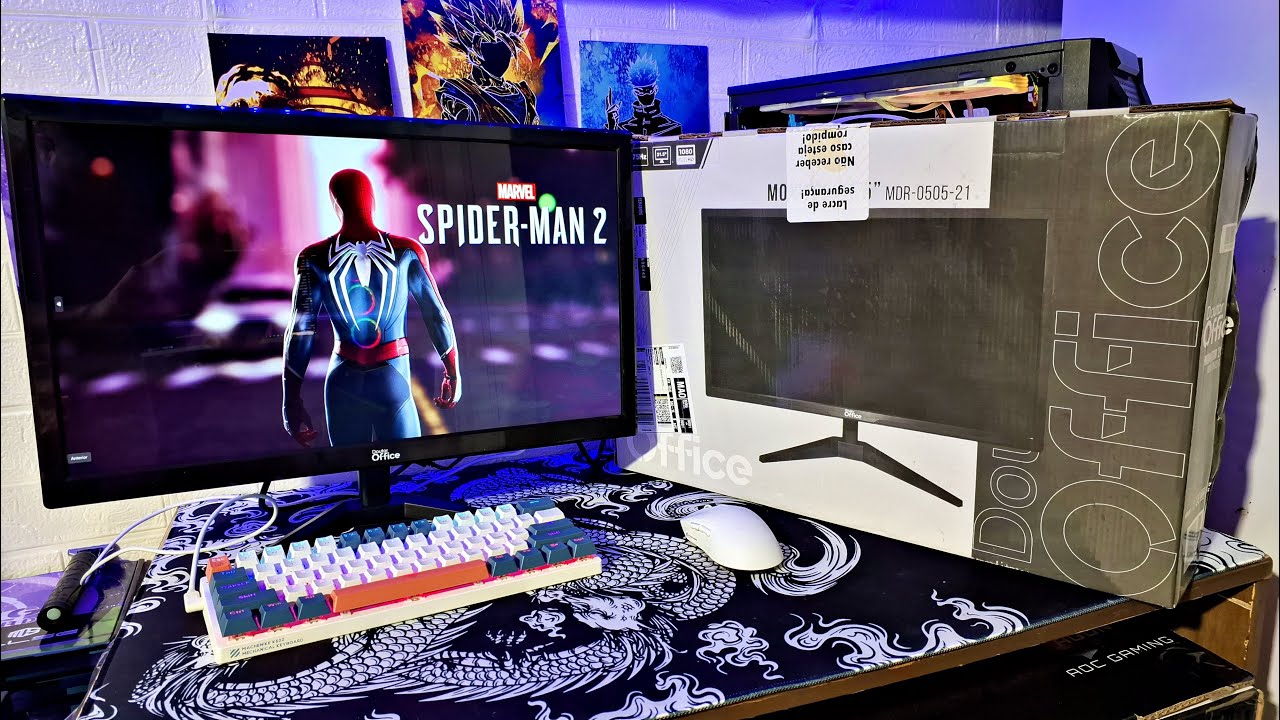Miniatura da avaliação em vídeo de Monitor 21.5" Full HD 100Hz Integrado