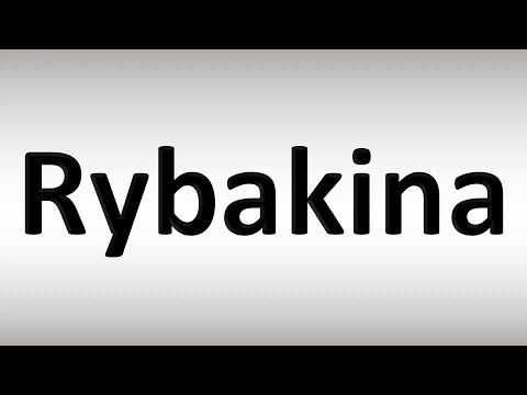 How to Pronounce Rybakina? (Tennis Player)