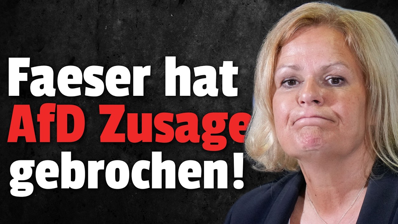 💥Enthüllt! Schlinge um Faeser zieht sich zu: AfD wird ihr zum Verhängnis!