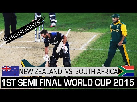 Newzealand Vs South Africa 1st Semi Final World Cup 2015 At Auckland Highlights