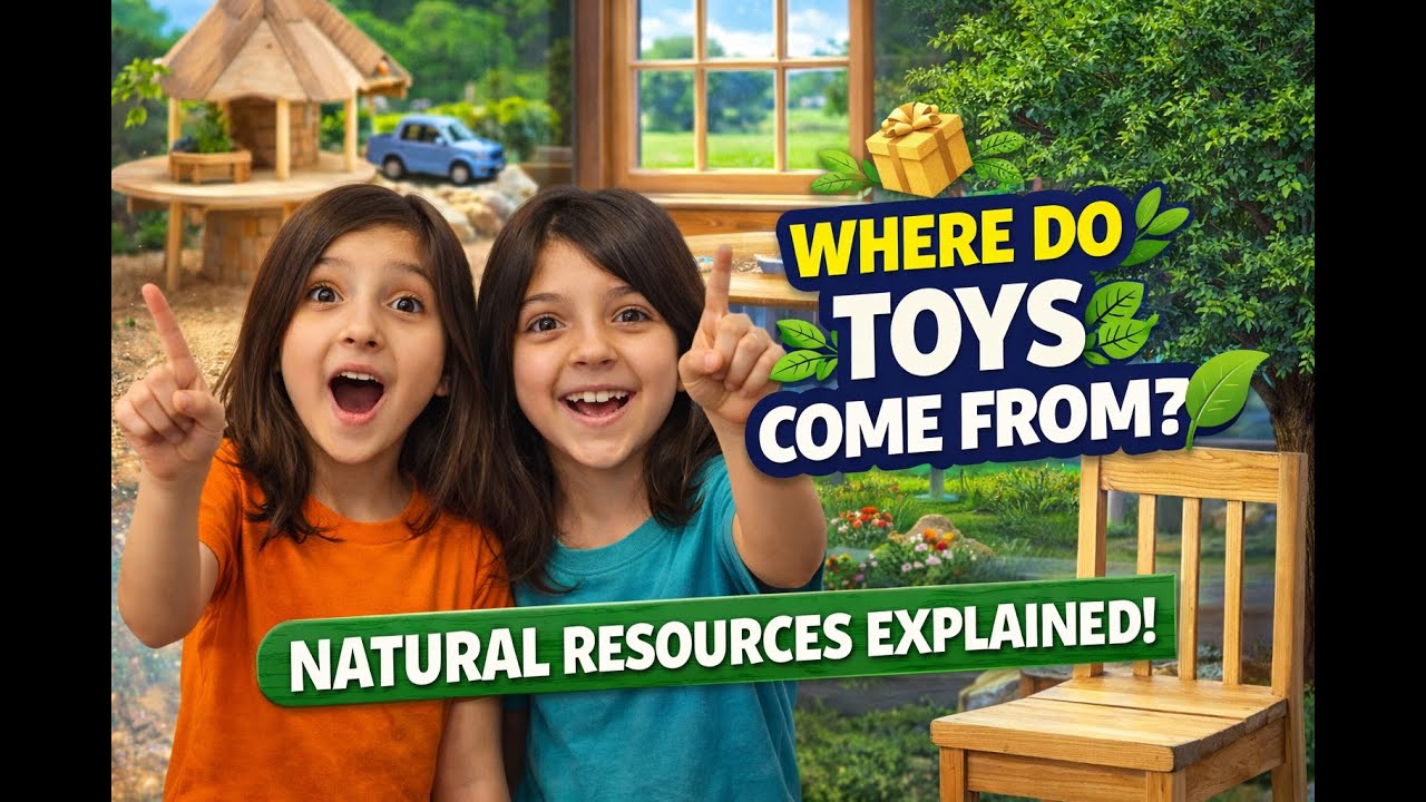 🌿 Where Do Our Toys and Clothes Come From? | Natural Resources for Kids