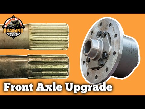 Defender Front Axle 10 to 24 Spline Conversion Maxi Drive Halfshafts & Detroit Truetrac Upgrade