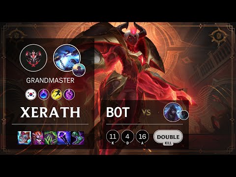 Xerath Bot vs Aphelios - KR Grandmaster Patch 11.17
