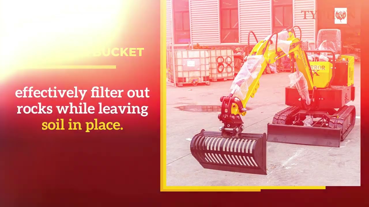 Use TYPHON attachments and transform Mini Excavator Machine for Digging, Drilling, Bull-Dozing