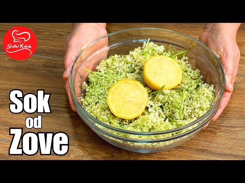 KAKO NAPRAVITI SOK OD ZOVE - Najlakši recept za domaći sirup od zove | Domaći sok od Bazge