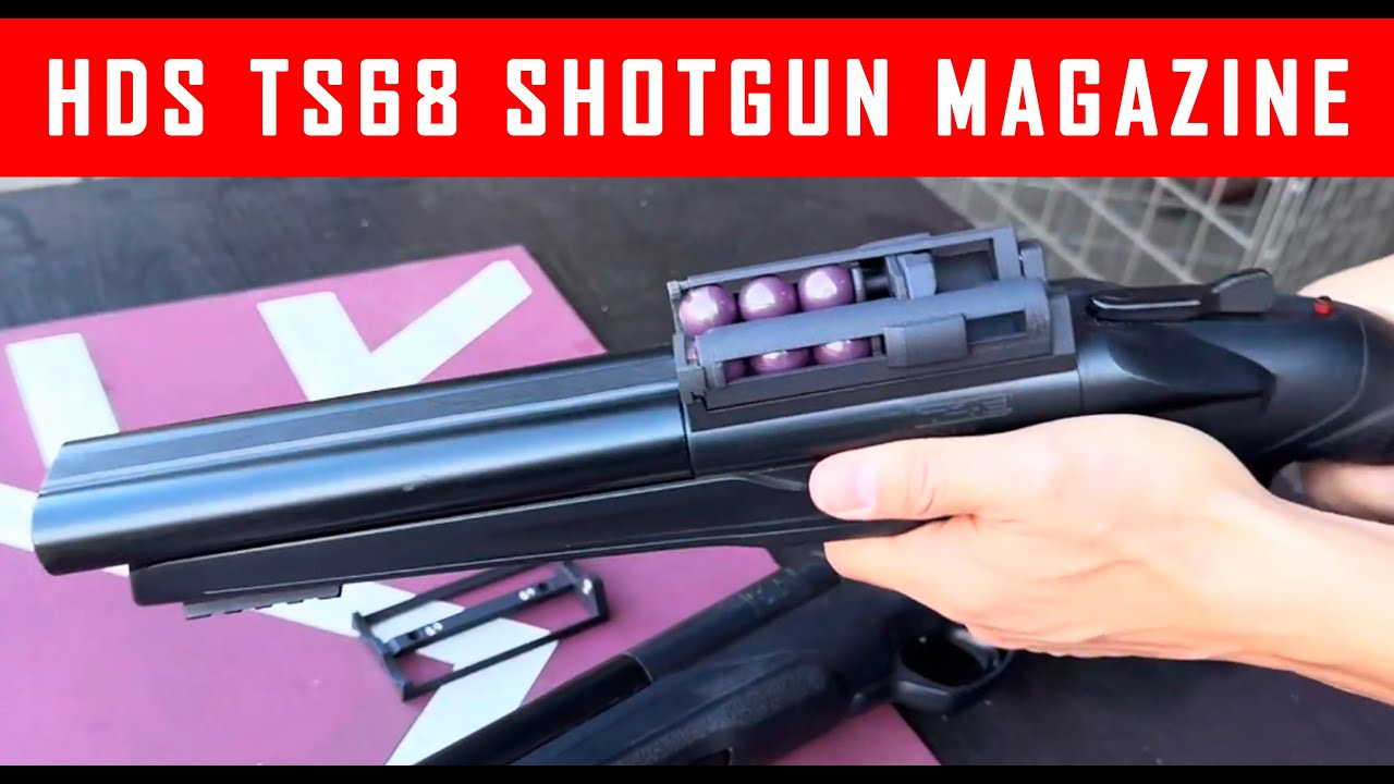 T4E HDS TS68 Double Barrel Shotgun Magazine And Mount  –  Operation and Shooting #MCS