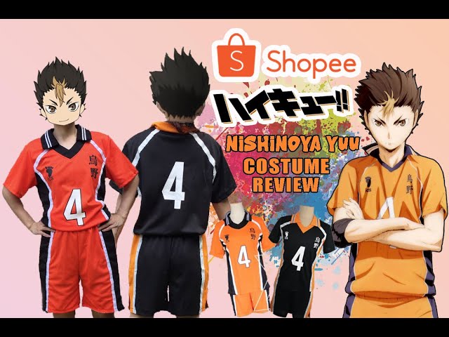 Vídeo relacionado con Uniforme del equipo de Karasuno High School Anime Cosplay Hinata Shoyo Vestido de voleibol Jersey de algodón, Negro , M