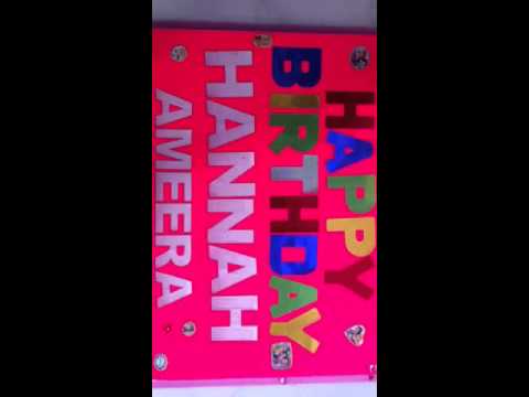 Happy birthday to Ameera