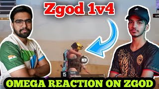 Omega Reaction On Zgod 1v4 Domination😲