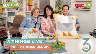 *LIVE* 3 Things Live: Silly Goose Quilt Block + Easy St. Patrick’s Day ScanNCut Ideas