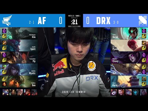 AF vs DRX | W2D5 | Match 19 Game 1 | LCK Summer Split 2020 – S10 | Afreeca Freecs vs DragonX