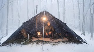 Caught in an INSANE Blizzard While Living Off Grid | Extreme Winter Storm