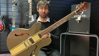 Video thumbnail for USED Epiphone Tom DeLonge Signature ES-333 Guitar | Brown | Liverpool Store by Rimmers Music