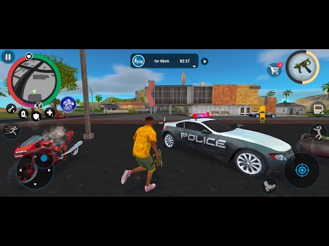 Find the specific car and car hijack in Real Gangster Crime new version 5.5 gameplay