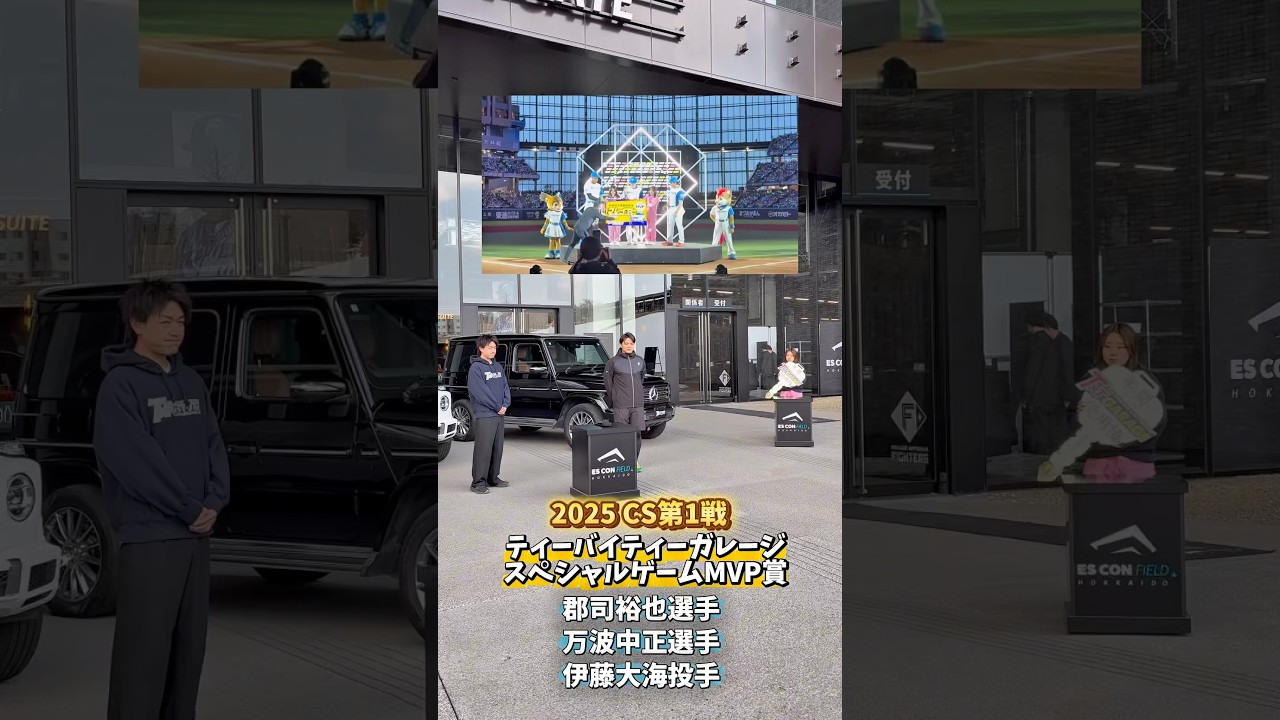 【MVP賞車贈呈式】 #ティーバイティーガレージ #ファイターズ