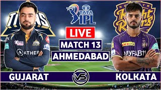 Gujarat Titans v Kolkata Knight Riders Live Scores | GT v KKR Live Scores & Commentary | Last 8 Over