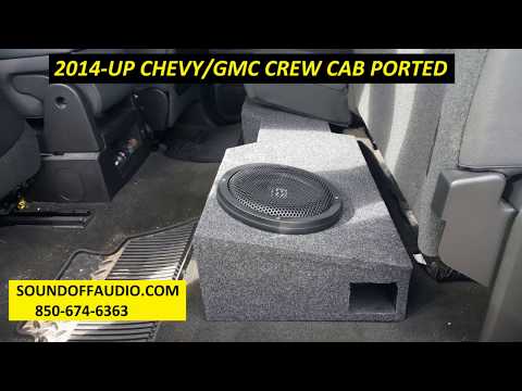 2014 CHEVY/GMC CREW CAB PORTED SPEAKER BOX