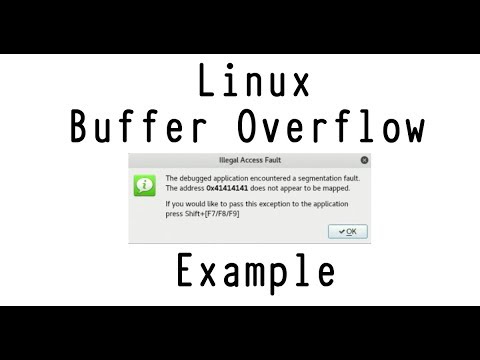 Linux Buffer Overflow Example