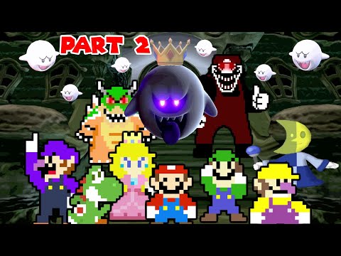 Can Team Mario Escape King Boo Mansion in New Super Mario Bros. PART 2