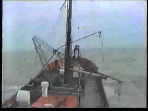 Radio Caroline - Ross Revenge in Rough Seas