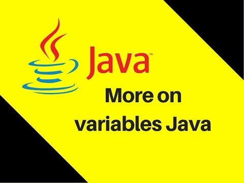 2 3 More on variables Java Tutorial part 5 | Lecture