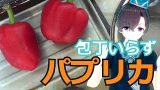パプリカを丸ごと焼くだけ！野菜の簡単ヘルシーな作り方【料理系VTuber】