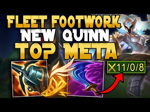 Fleet Footwork Is The BEST Keystone On Quinn After Durability Changes (PERFECT GAME!)