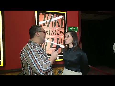 Entrevista a Nashla Bogaert en la premier de la película "Cuarencena" en Santiago.