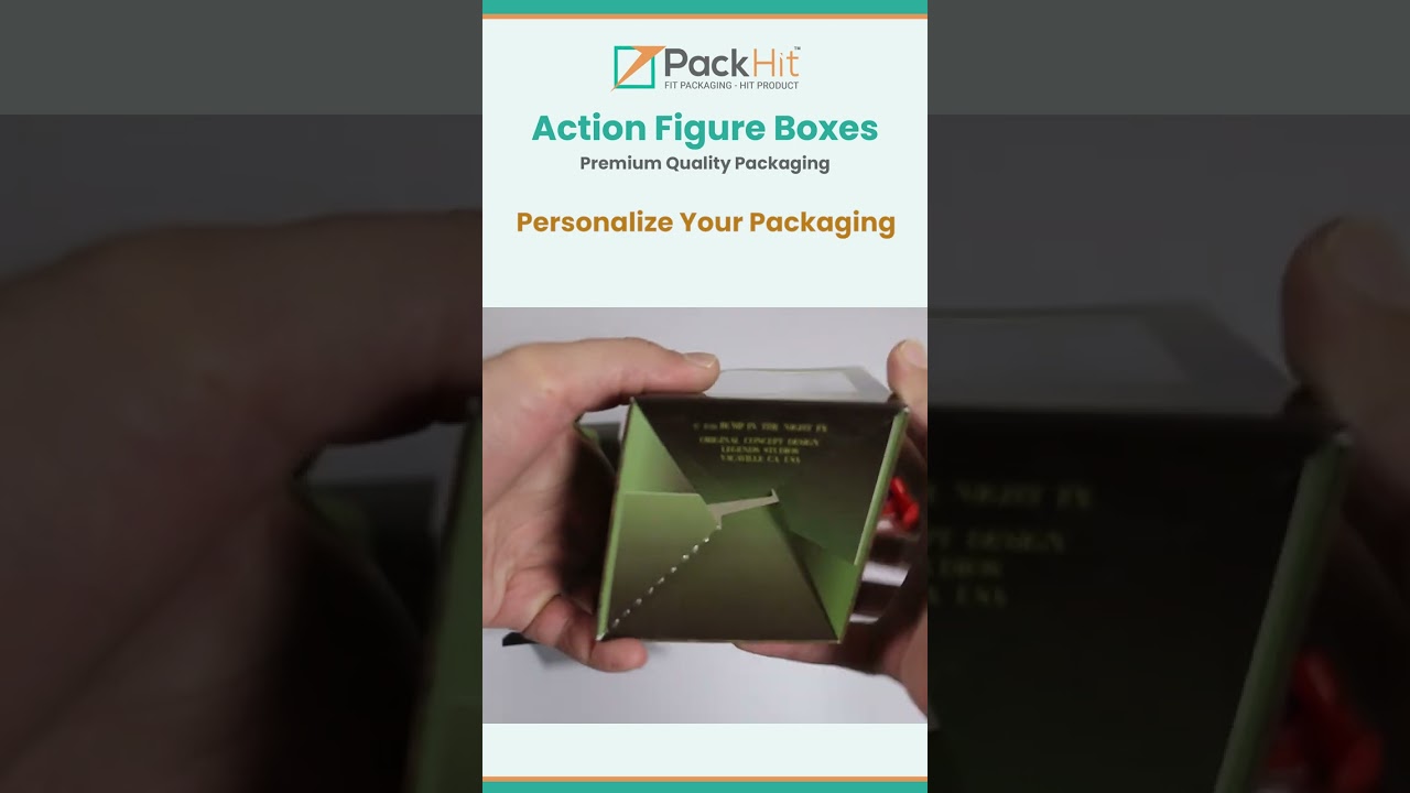 Action Figure Packaging Boxes - Auto Lock Bottom Box with PVC Window