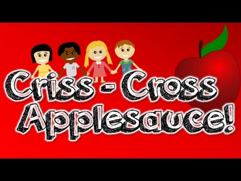 Criss-Cross Applesauce (a carpet transition song for kids)