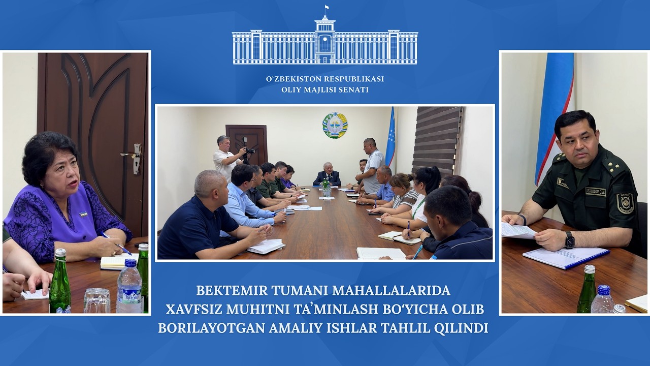 Bektemir tumanida xavfsiz muhitni taʼminlash boʻyicha olib borilayotgan ishlar o'rganildi.