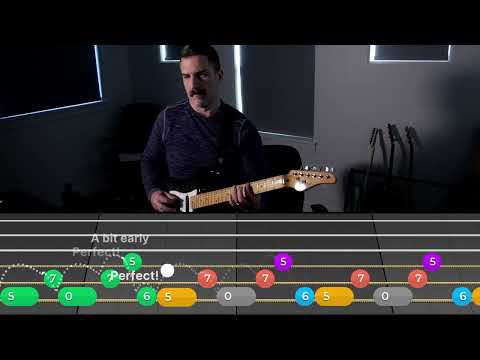 Yousician 724hr Guitar Progress - Enter Sandman (Clean Riff Level 5)