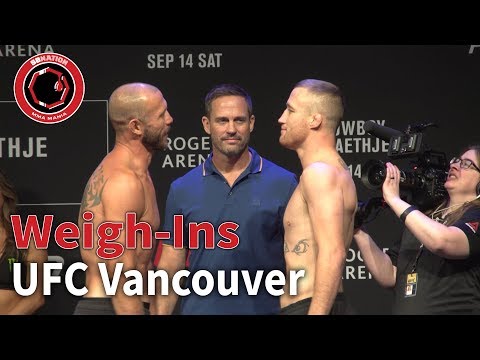UFC Vancouver Weigh-Ins | Donald Cerrone, Justin Gaethje and more | Full Video