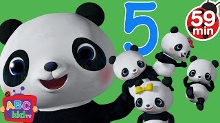 Five Little Pandas Jumping on the Bed | +More Nursery Rhymes & Kids Songs - CoCoMelon