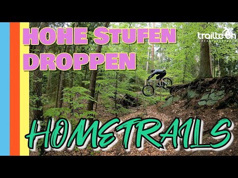 HOMETRAILS 3. - Hohe Stufen DROPPEN - MTB #Fahrtechnik für fiese Kanten - Enduro Basics fürs Gelände